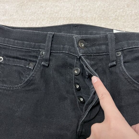 Rag & Bone Men’s Stretch Skinny Jeans Fit 1 Extra Slim Black Size 29x32 - Picture 6 of 10
